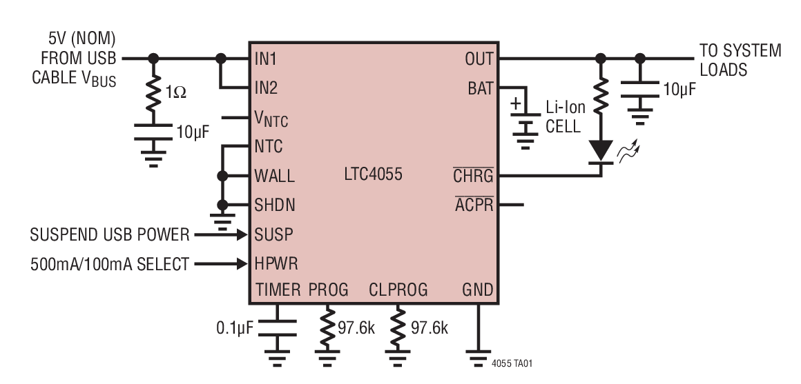 LTC4055Ӧͼһ